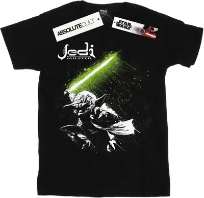 Produktbild von Star Wars - "Jedi Master" T-Shirt für Jungen BI35820 (152-158) (Schwarz)