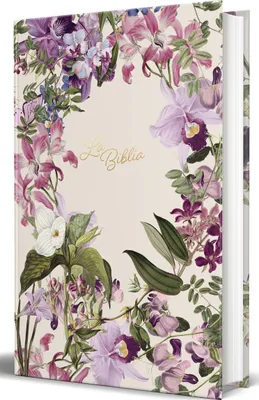 Produktbild von La Biblia Católica: Edición Letra Grande. Tapa Dura, Morada Con Flores / Catholic Bible: Large Print, Hard Cover, Purple with Flowers