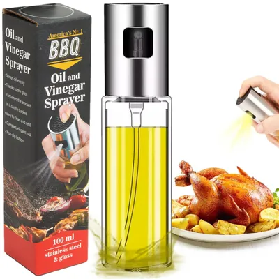Immagine prodotto di America's No. 1 BBQ - spruzzatore per olio d'oliva - spruzzatore per olio - spruzzatore per bottiglie di olio d'oliva per la cucina - spruzzatore per bottiglie di olio - accessori per barbecue - airfryer