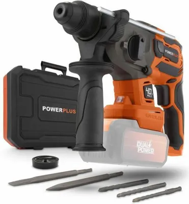 Obrázek produktu pro POWERPLUS POWDP15680 - Aku kombinované kladivo 40V bezuhlíkové (bez AKU)