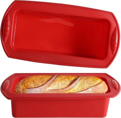 Produktbild von Silikonförmchen für Teig, Torten, Hackfleischformen, Brownies - 27,5 x 21,5 x 6,5 cm