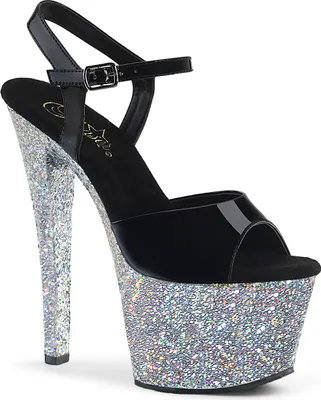 Produktbild von SKY-309LG Damen Sandale von Pleaser, Schwarz EU 40, US 10