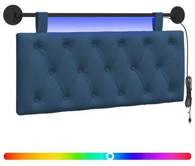 Produktbild von Hängendes Kopfteil Mit LED Licht Blau Stoff