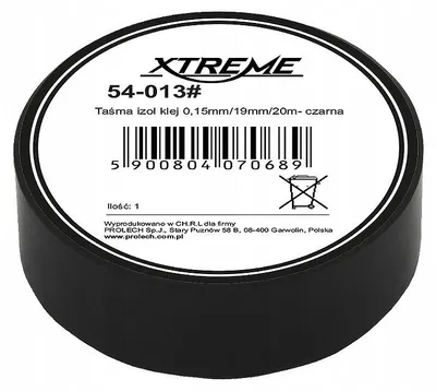 Produktbild von Xtreme Klebe-Isolierband Schwarz 19mm 20m PVC