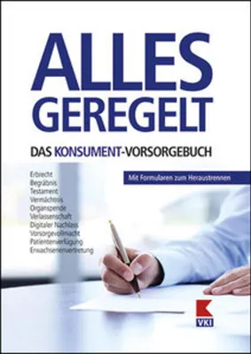 Obrázek produktu pro Alles geregelt. Das KONSUMENT-Vorsorgebuch