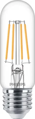 Produktbild von Philips Filament-Lampe, transparent, 40W T30 E27, 4,5 W, 40 W, E27, 470 lm, 15000 h, Warmweiß