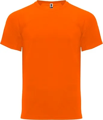 Produktbild von Roly CA6401 | Herren Monaco T-Shirt, schnelltrocknend, atmungsaktiv - Farbe: Fluor Orange 223 - Größe: L