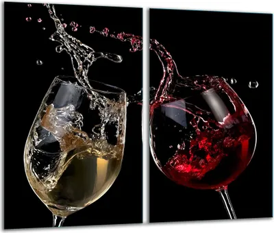 Produktbild von Herdabdeckplatten 2 teilig 30x52 Glaskeramikkochfeld Abdeckung Glas Wein
