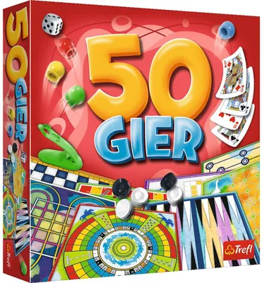Zdjęcie produktu dla Gra planszowa 50 Gier Trefl