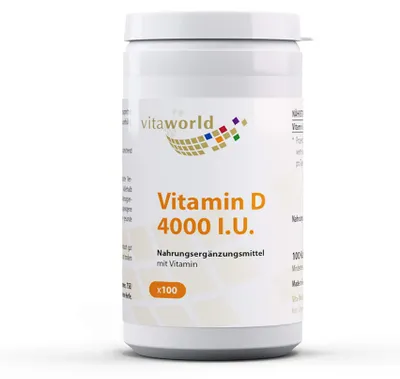 Produktbild von Vitaworld Vitamin D3 4.000 I.E. Kapseln, 100 St. Kapseln