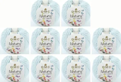 Immagine prodotto di 10x DMC Natura Just Cotone - filato morbido e opaco in cotone pettinato al 100%., 302, (Colore N87)