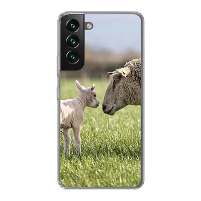 Produktbild von MuchoWow® Handyhülle Schutzhülle Hülle für Samsung Galaxy S22 Plus Schafe - Gras - Lamm Silikon Softcase Handy Hülle - Schutzabdeckung