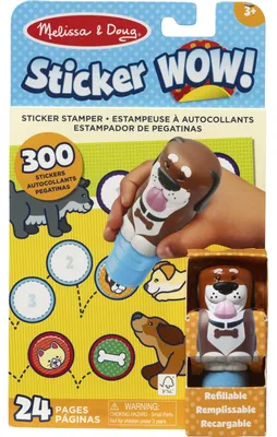 Produktbild von Melissa & Doug Sticker WOW Hunde Stickerstempel und Block