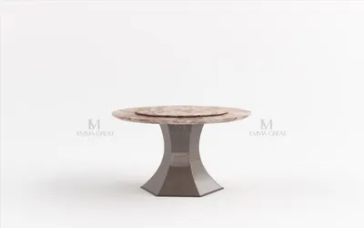 Produktbild von Runder Esstisch Rund Tisch Wohnzimmer Küche 135cm Luxus Marmor Runde Tische Neu
