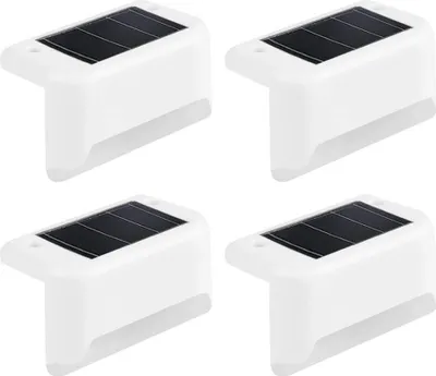 Produktbild von Solar-Terrassenleuchten, wasserdichte LED-Solarleuchten für Außentreppen, Stufen und Zäune