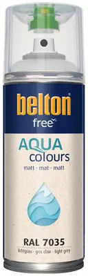 Produktbild von belton free Lackspray AQUAcolours 400 ml lichtgrau matt