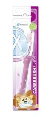 Zdjęcie produktu dla Miradent Carebrush Szczoteczka do zębów dla dzieci 2-6 lat różowa 1 szt
