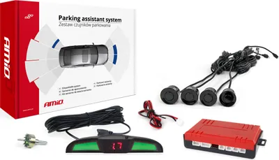 Obrázok produktu pre AMiO Parkovací asistent LED COB 4-senzorové čierne