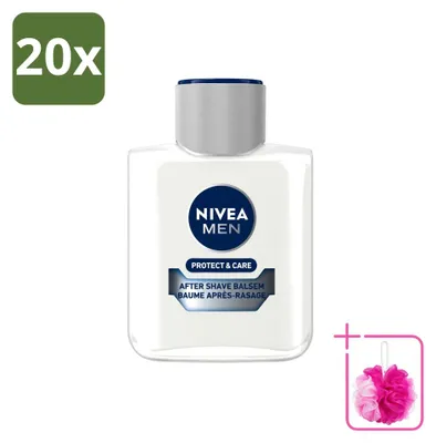 Produktbild von 20 x NIVEA MEN Protect & Care Aftershave Balsam - 100 ml - Sparpackung - 20 Stücke