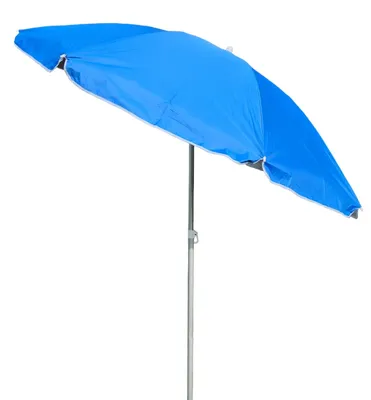 Obrázok produktu pre Slnečník Plážový slnečník Plážový cestovný stabilný UV ochrana UPF 50+ modrý 170 cm