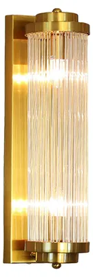 Kristall-Wandleuchte, 400 mm, 2x E14, dimmbar, gold