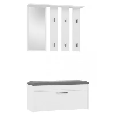 Produktbild von Kleiderschrank PARMA 100x35x180 cm  weiß