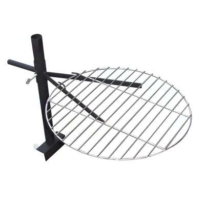Produktbild von Grillrost für Feuerschale Ø40cm verchromter Rost höhenverstellbare Halterung