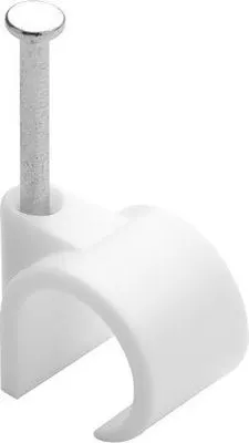 Produktbild von 50 Stück Drahtklammern, Durchmesser 12 bis 16 mm, L.33 mm, weiß