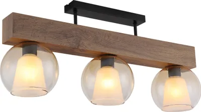Produktbild von Globo Lighting Deckenleuchte Metall schwarz matt, 3x E27