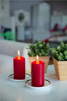 Image de BISPOL bougie cylindrique Aura 160H 25CM SW80/250 ROUGE