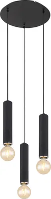 Obrázok produktu pre Globo Lighting závesné svietidlo kov čierna matná, 3x E27