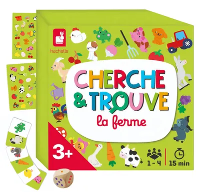 Produktbild von Janod - Mein erstes Such- und Finde-Bauernhofspiel - Kinderspiel - Beobachtungsspiel - Ab 3 Jahren, J02454
