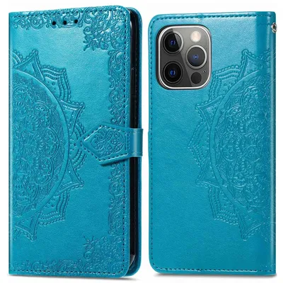 Produktbild von imoshion Mandala Klapphülle iPhone 13 Pro - Türkis