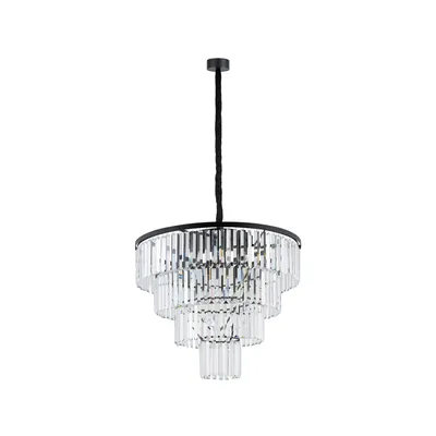 Zdjęcie produktu dla Żyrandol CRISTAL czarny 12xE14x40W kryształ wym:170x71x71cm IP20 Nowodvorski Lighting