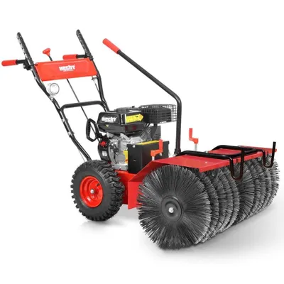 Produktbild von Kehrmaschine Benzin HECHT 8680 | 80 cm Arbeitsbreite | 6,5 PS | LED | 4 Takt mit ÖL