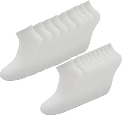 Produktbild von Glamexx24 5 10 20 30 Paar Comfort Herren & Damen Socken Weiss Gr. 35-38