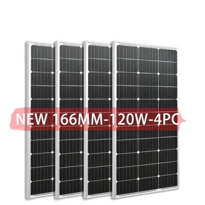 Produktbild von Solarpanel, 120W monokristallin, CE- und RoHS-, Mit 2*Batterie