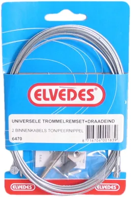 Obrázek produktu pro Univerzální vnitřní brzdový kabel, délka 2000 mm, stříbrná barva, 2 kusy