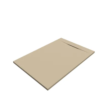 Produktbild von SANYCCES SIENA Rechteckige Duschwanne SanyDur Gel Coat 100 x 80 cm, creme