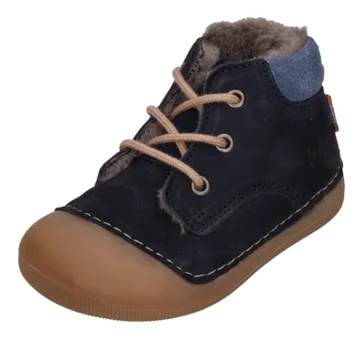 Produktbild von KOEL Barefoot Lauflernschuhe - AVA BIO NUBUK LAMBSWOOL blue, Größe:19 EU