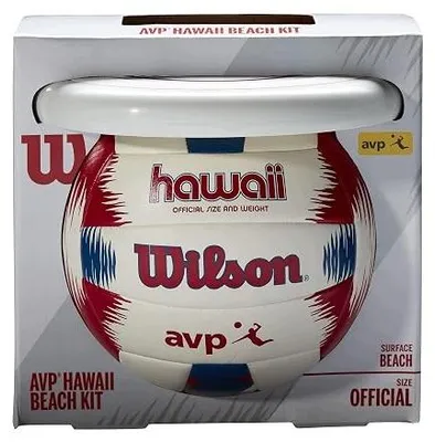 Zdjęcie produktu dla Piłka siatkówka plażowa wilson avp syntetyczna skóra hawajski design dla do