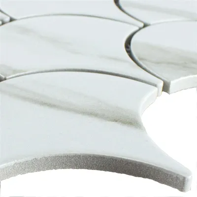Produktbild von Keramik Mosaikfliesen Dolores Steinoptik Calacatta