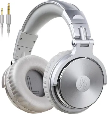 Produktbild von Over Ear Kopfhörer mit Kabel, 50mm Treiber, Bassklang, 6.35 & 3.5mm Klinke, Share-Port, Geschlossene DJ Headphones für Studio, Podcast, Monitor, Handy