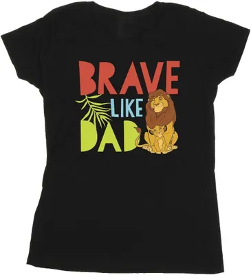 Produktbild von Disney - "The Lion King Brave Like Dad" T-Shirt für Damen BI25353 (L) (Schwarz)