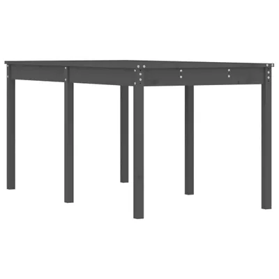 Zdjęcie produktu dla vidaXL Stół ogrodowy szary 159,5x82,5x76 cm lite drewno sosnowe