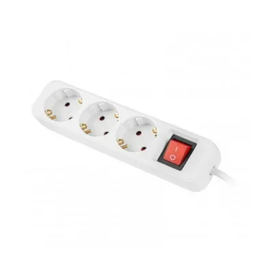 Produktbild von Schuko 3 Steckerleiste Lanberg 2500 W 1,5 m Weiß