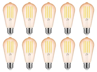 Produktbild von Modee E27 LED Filamentlampe 4W 360lm 1800K Warmweiß 10 Stück