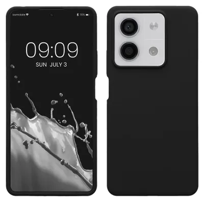 Produktbild von kwmobile Handyhülle für Xiaomi Redmi Note 13 5G Hülle - Case Silikon - Kabelloses Laden - Schutzhülle Cover in Schwarz