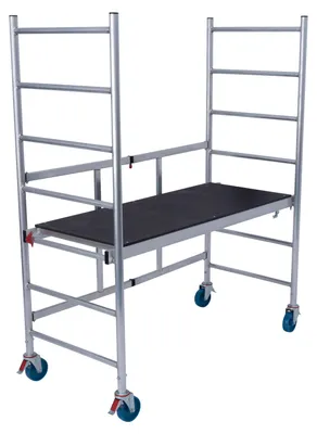 Produktbild von Krause RollTec FaltGerüst  - Ideal für den Innen- und Außenbereich bis zu einer Arbeitshöhe von 2,90 m