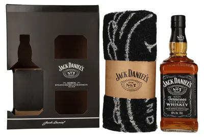 Produktbild von Jack Daniel's Tennessee Whiskey 40% Vol. 0,7l in Geschenkbox mit Handtuch